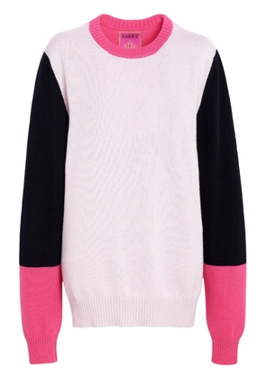 Barrie colour-block cashmere jumper - Pink