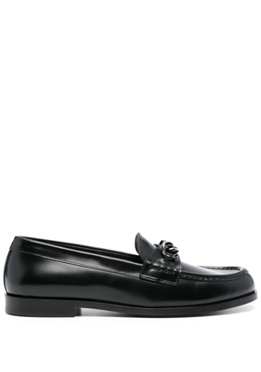 Valentino Garavani VLogo leather loafers - Black