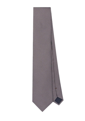 Corneliani polka-dot silk tie - Grey