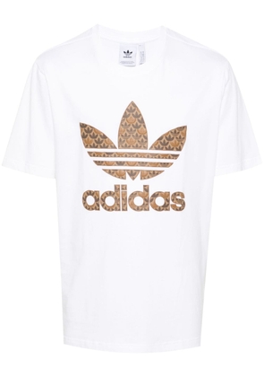 adidas Trefoil-logo cotton T-shirt - White