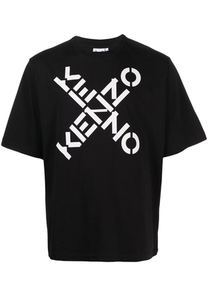Kenzo Crossed Logo crew-neck T-shirt - Black