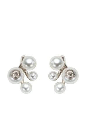 Versace Medusa pearl earrings - White