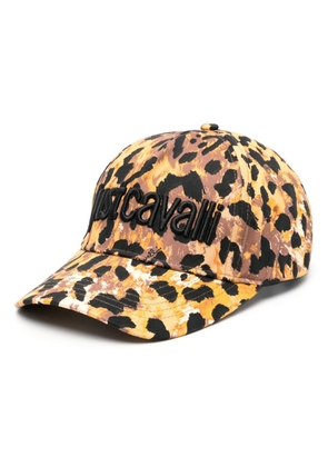 Just Cavalli leopard-print cotton cap - Brown
