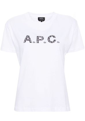 A.P.C. Chelsea logo-print cotton T-shirt - White