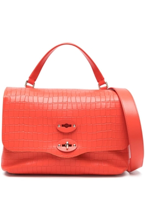 Zanellato Postina Cayman leather tote bag - Red