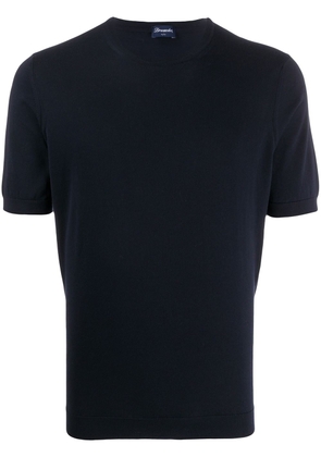 Drumohr solid-color T-shirt - Blue