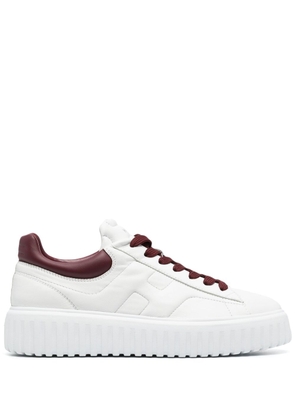 Hogan H-stripes low-top leather sneakers - White