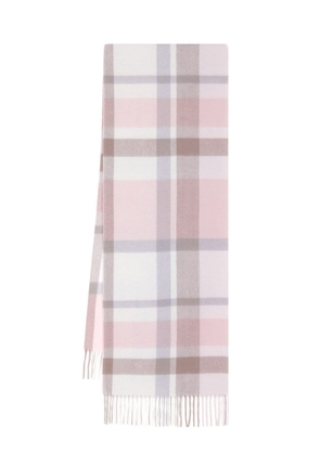 N.Peal plaid cashmere scarf - Pink