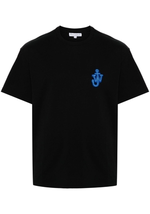 JW Anderson logo-appliqué cotton T-shirt - Black