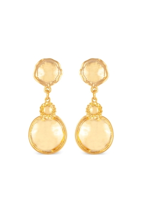 Susan Caplan Vintage 1980s gold-plated drop earrings