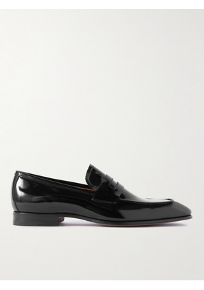 TOM FORD - Bailey Patent-Leather Penny Loafers - Men - Black - UK 7