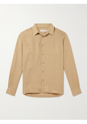 Orlebar Brown - Justin Linen Shirt - Men - Neutrals - S