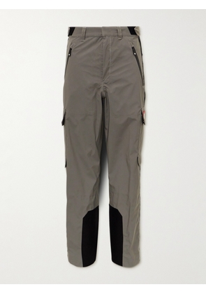 Palm Angels - Webbing-Trimmed Reflective Shell Cargo Trousers - Men - Gray - M