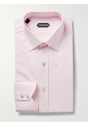 TOM FORD - Slim-Fit Cotton-Poplin Shirt - Men - Pink - EU 38