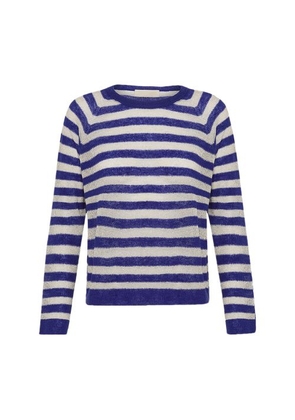Marmotta beaded and striped lurex sweater