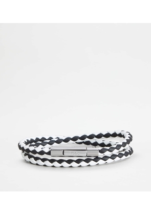 Tod's - MyColors Bracelet in Leather, WHITE,BLACK,  - Accessories