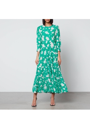 Rixo Kristen Floral-Print Georgette Midi Dress - UK 8