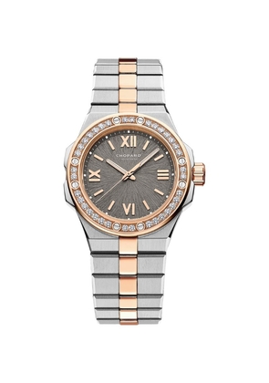 Chopard Rose Gold, Stainless Steel And Diamond Alpine Eagle Watch 33Mm