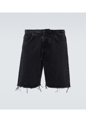 Givenchy Distressed denim Bermuda shorts