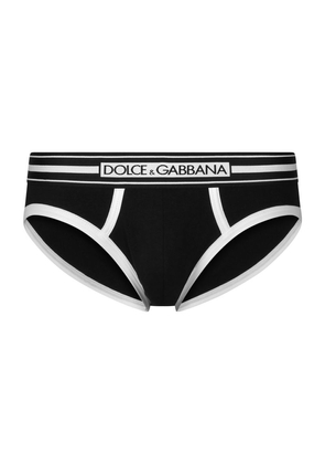 Dolce & Gabbana Stretch-Cotton Logo Briefs