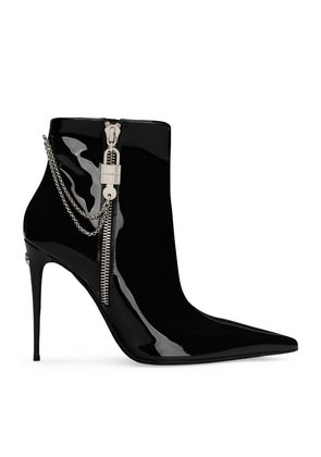 Dolce & Gabbana Patent Leather Heeled Boots