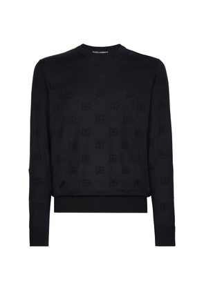 Dolce & Gabbana Silk Dg Monogram Sweater