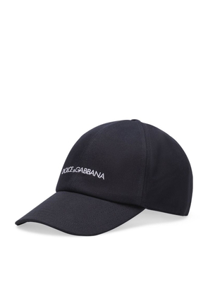 Dolce & Gabbana Cotton Logo Baseball Cap