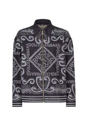 Dolce & Gabbana Graphic Denim Jacket