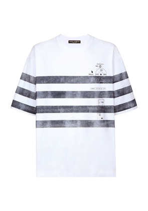 Dolce & Gabbana Cotton Marina Print T-Shirt