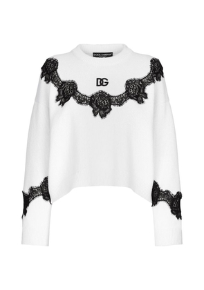 Dolce & Gabbana Lace-Detail Sweater