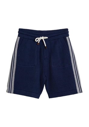 Brunello Cucinelli Kids Cotton Rib-Knit Shorts (4-12+ Years)