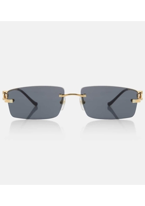 Cartier Eyewear Collection Panthère De Cartier rectangular sunglasses