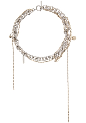 Justine Clenquet Silver & Gold Lewis Necklace