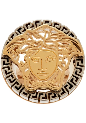 Versace Gold & Silver Medusa Touch Ring