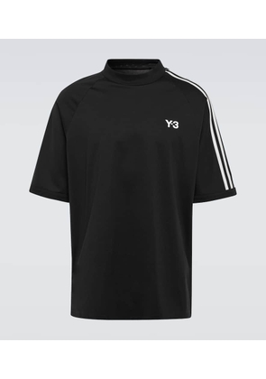 Y-3 Logo cotton-blend jersey T-shirt