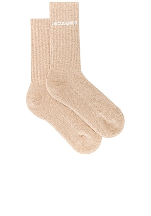 JACQUEMUS Les Chaussettes Jacquemus in Light Beige - Beige. Size 43 (also in ).