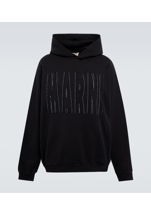 Marni Oversized logo cotton hoodie