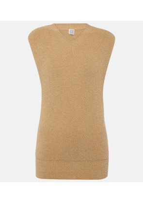 Toteme Cotton-blend terry sweater vest
