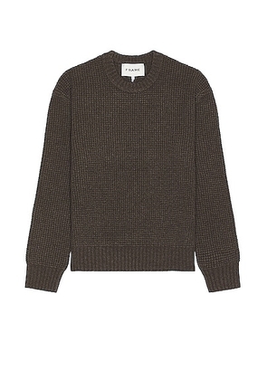 FRAME Wool Turtleneck Sweater in Mole - Charcoal. Size L (also in M, XL/1X).