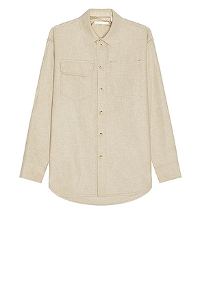 Helmut Lang Wool Shirt in Beige - Brown. Size M (also in ).