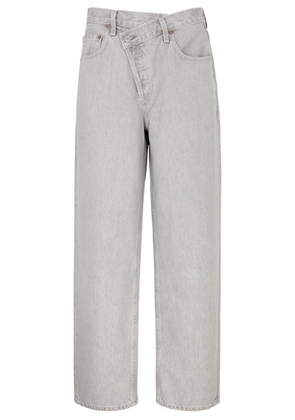 Agolde Criss Cross Straight-leg Jeans - Light Grey - 25 (W25 / UK6 / XS)