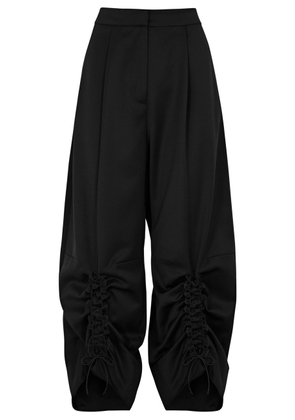 Simone Rocha Ruched Barrel-leg Trousers - Black - 12 (UK12 / M)