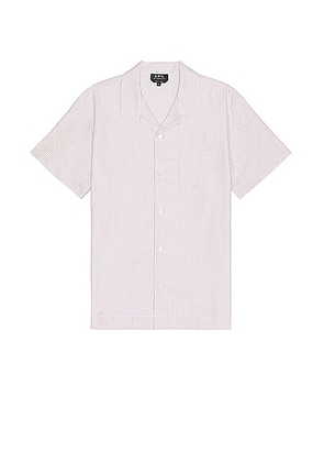 A.P.C. Chemise Lloyd Logo in Beige - Beige. Size L (also in M, S, XL).