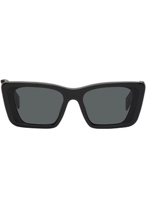 Prada Eyewear Black Oversized Cat Eye Sunglasses
