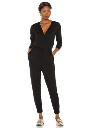 Beyond Yoga Overlapping Jumpsuit in Black. Size S.