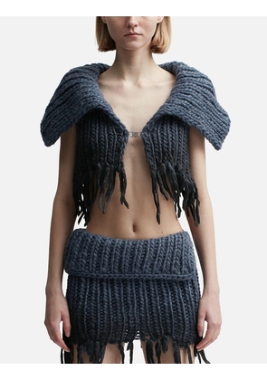 Coated Bulky Knitted Top