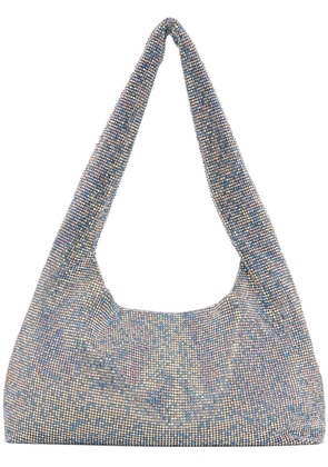KARA Blue Crystal Mesh Armpit Bag