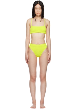 Bond-Eye Yellow Strap Saint & Savannah Bikini Set