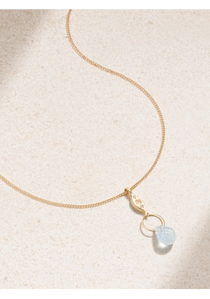 Melissa Joy Manning - 14-karat Recycled Gold, Aquamarine And Diamond Necklace - One size