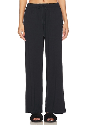 eberjey Gisele Everyday Pant in Black. Size M, S, XL, XS.